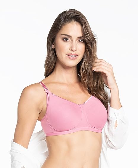 Jockey ES08 Women’s Wirefree Nursing Bra – Full Coverage with Front Opening Cotton Fit